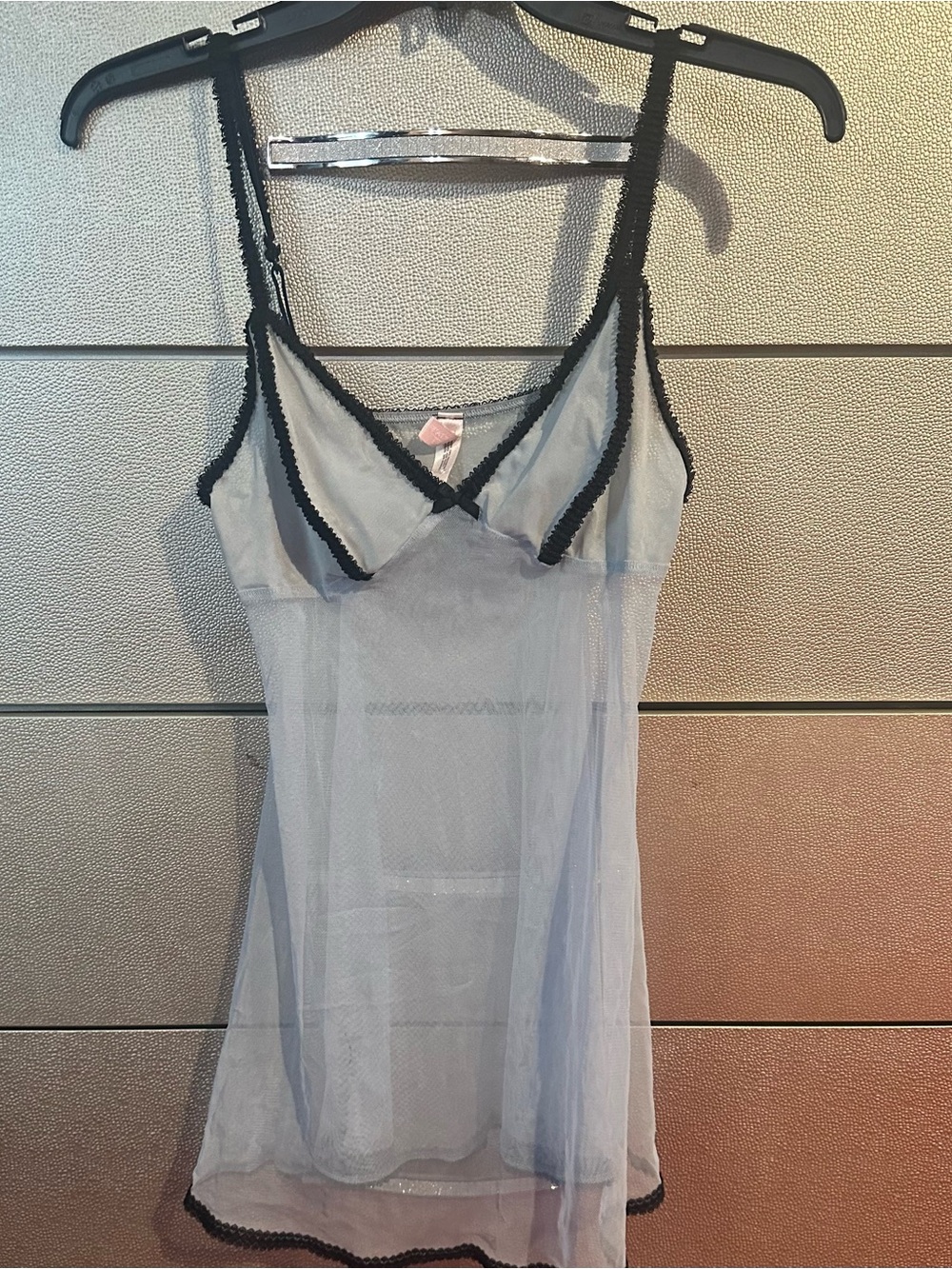 Sheer Light Blue Slip Chemise